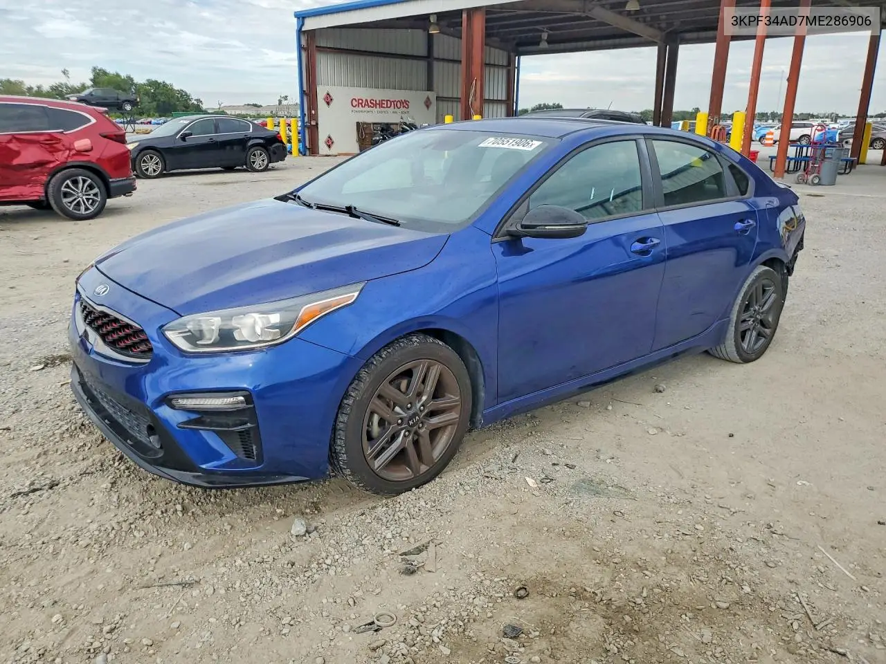 KIA FORTE 2021, VIN 3KPF34AD7ME286906