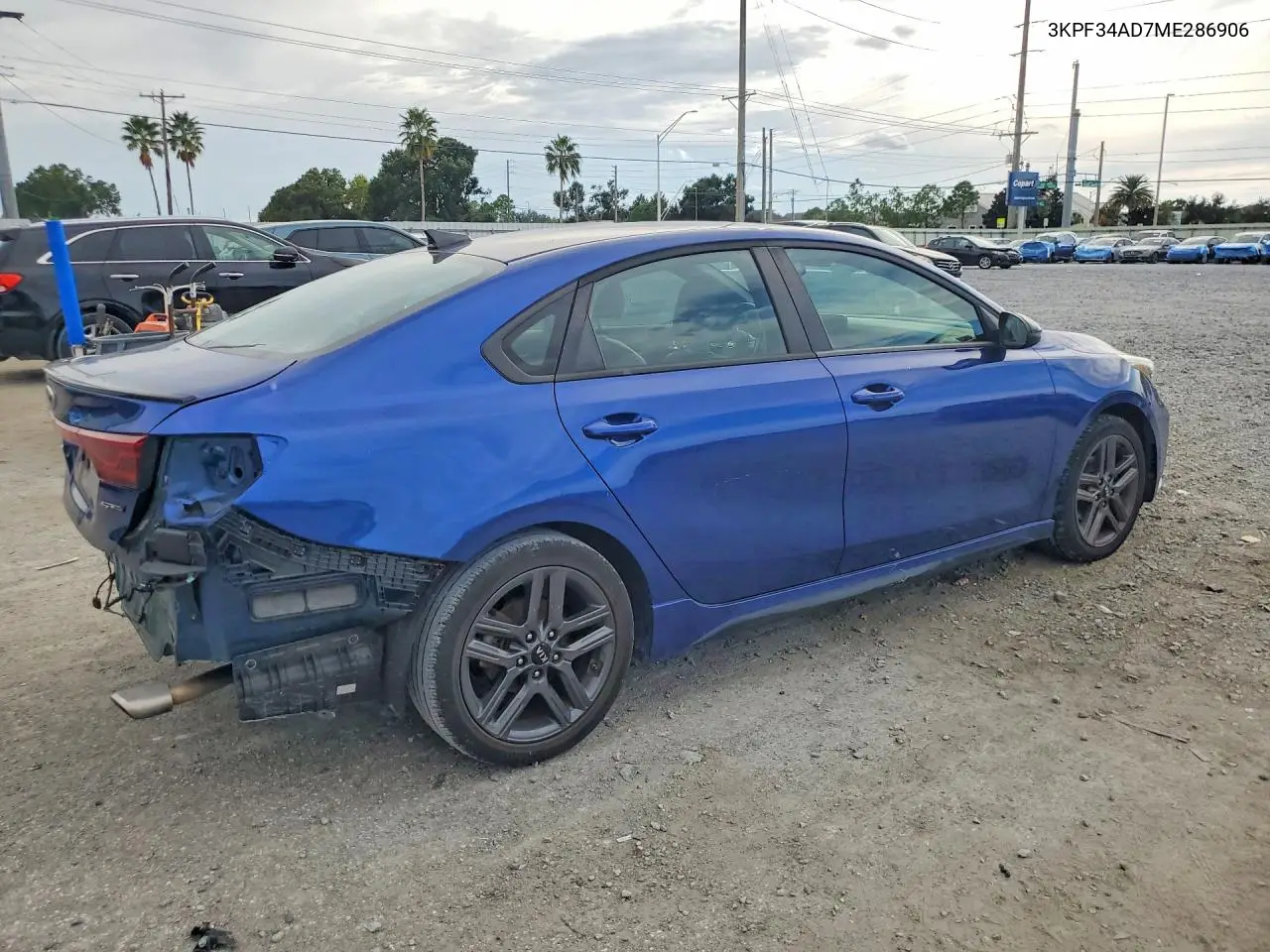 2021 KIA FORTE VIN 3KPF34AD7ME286906 — фото 3