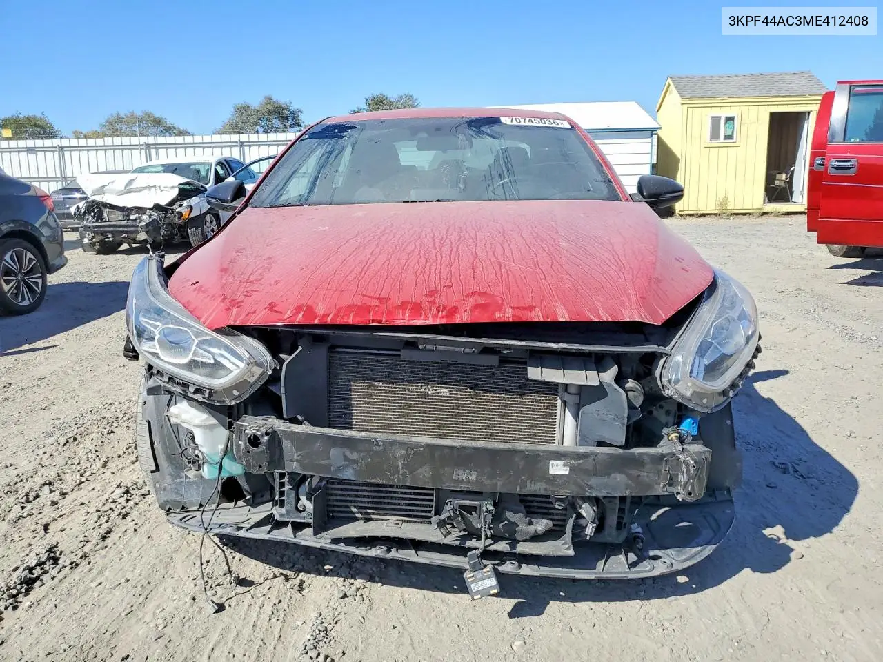 2021 KIA FORTE VIN 3KPF44AC3ME412408 — фото 5