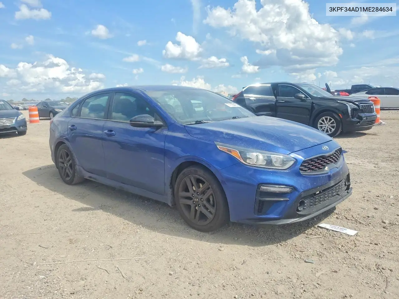 2021 KIA FORTE VIN 3KPF34AD1ME284634 — фото 4
