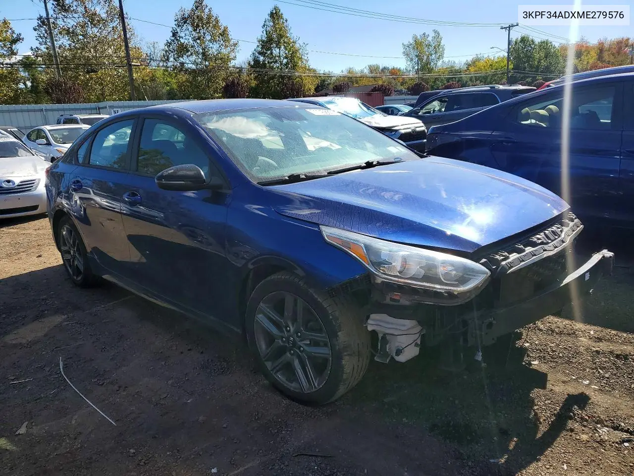 2021 KIA FORTE VIN 3KPF34ADXME279576 — фото 4