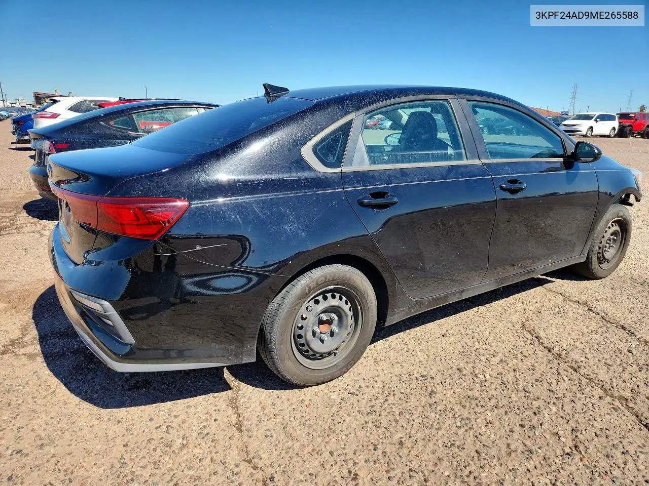 2021 KIA FORTE VIN 3KPF24AD9ME265588 — фото 3