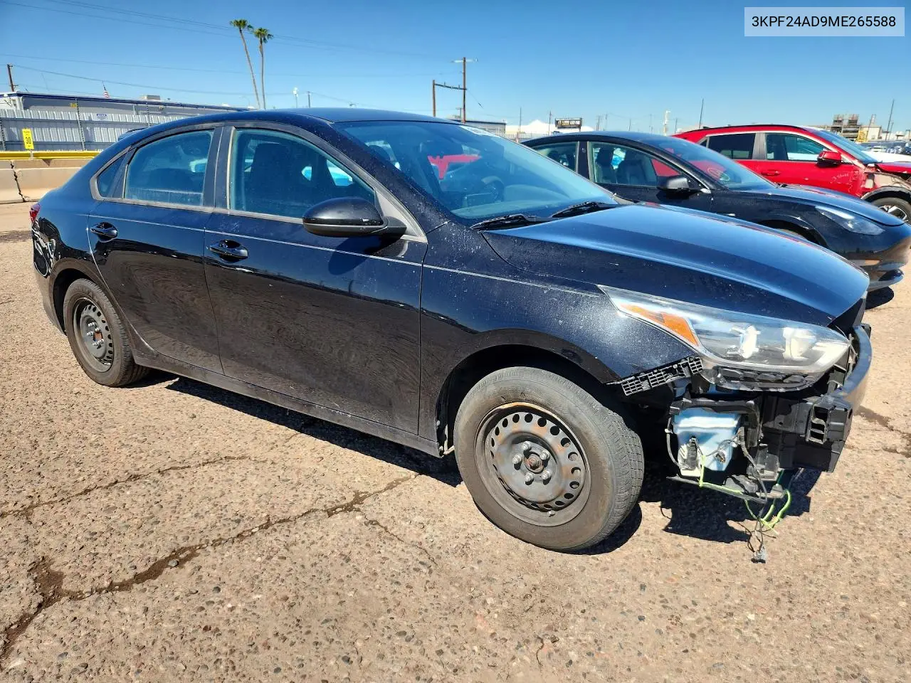 2021 KIA FORTE VIN 3KPF24AD9ME265588 — фото 4