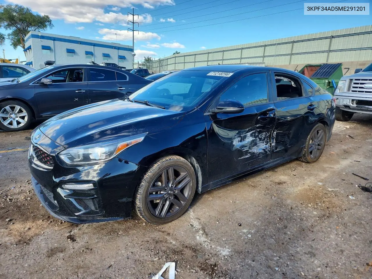 KIA FORTE 2021, VIN 3KPF34AD5ME291201