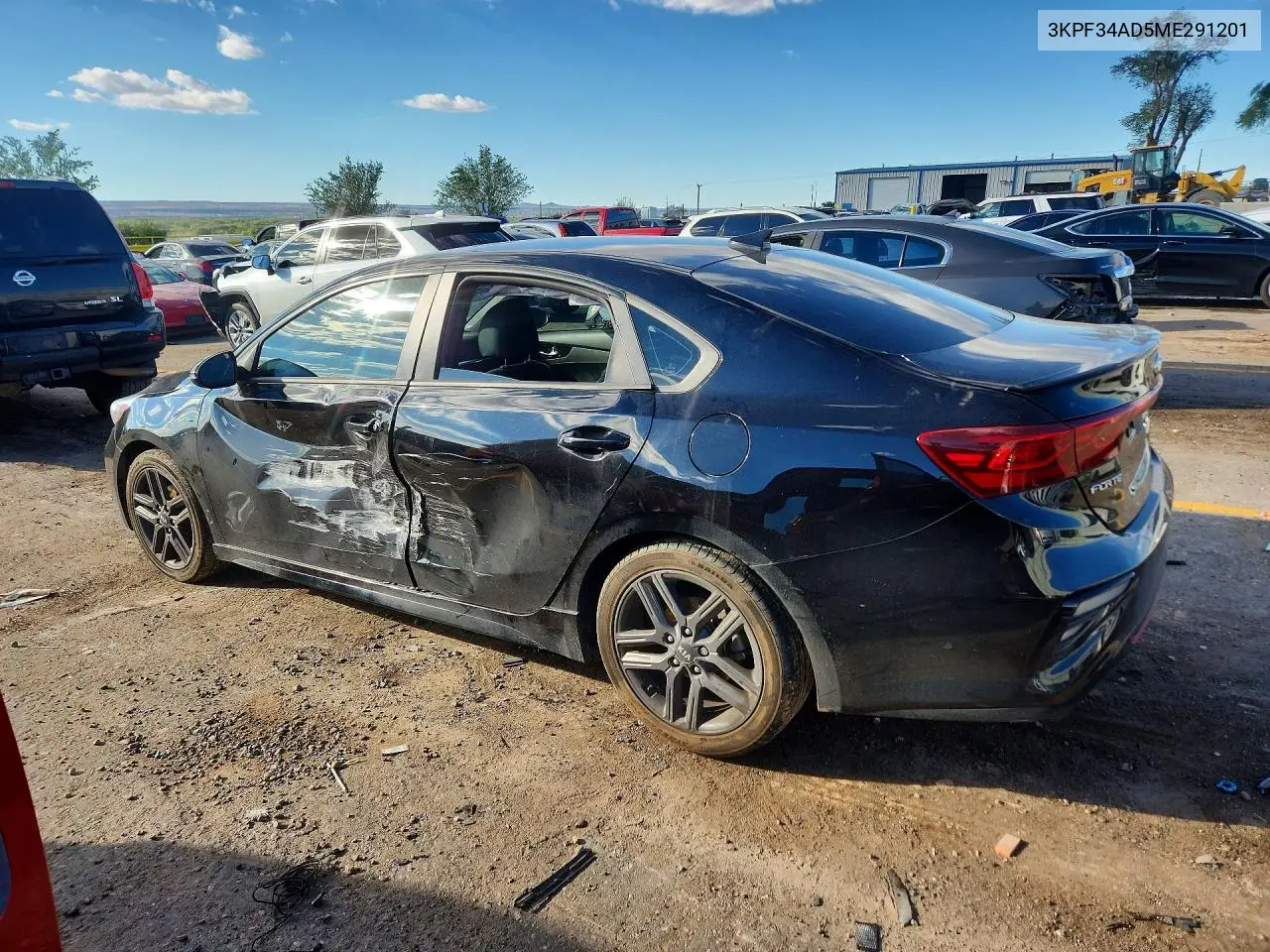 2021 KIA FORTE VIN 3KPF34AD5ME291201 — фото 2