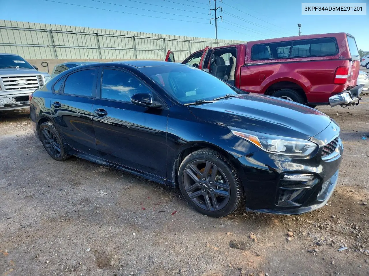 2021 KIA FORTE VIN 3KPF34AD5ME291201 — фото 4