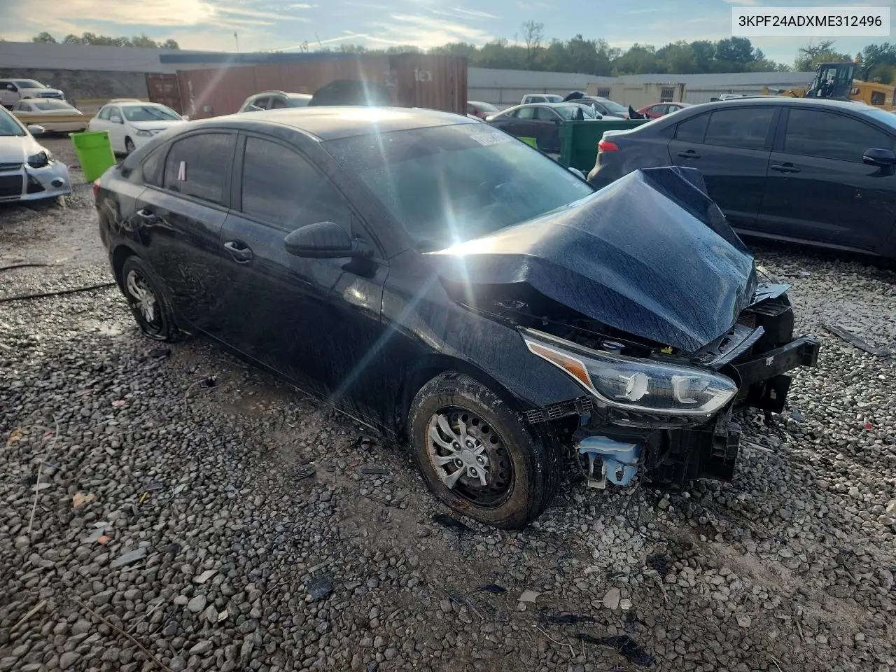 2021 KIA FORTE VIN 3KPF24ADXME312496 — фото 4