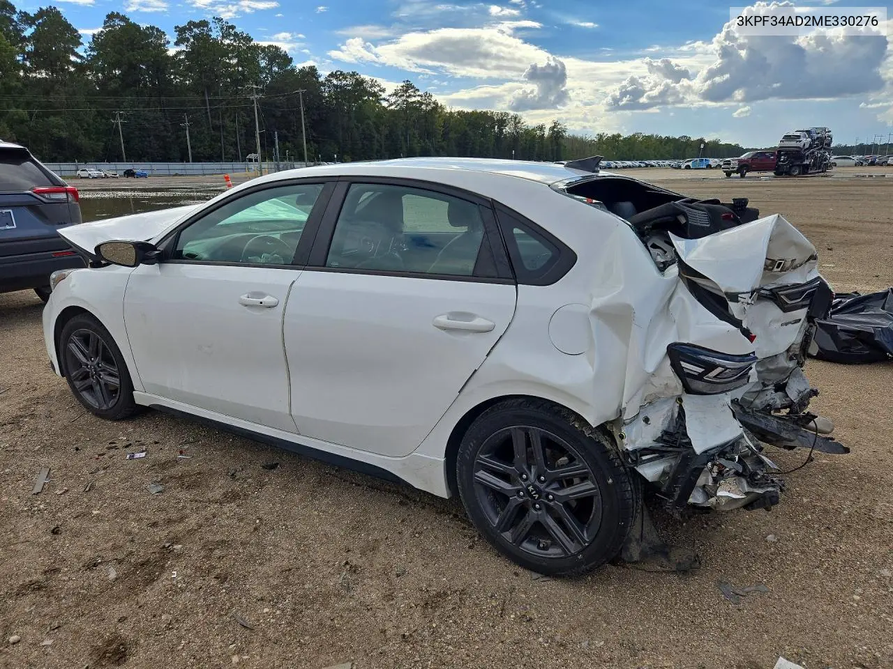 2021 KIA FORTE VIN 3KPF34AD2ME330276 — фото 2