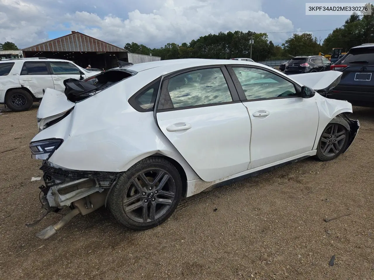 2021 KIA FORTE VIN 3KPF34AD2ME330276 — фото 3