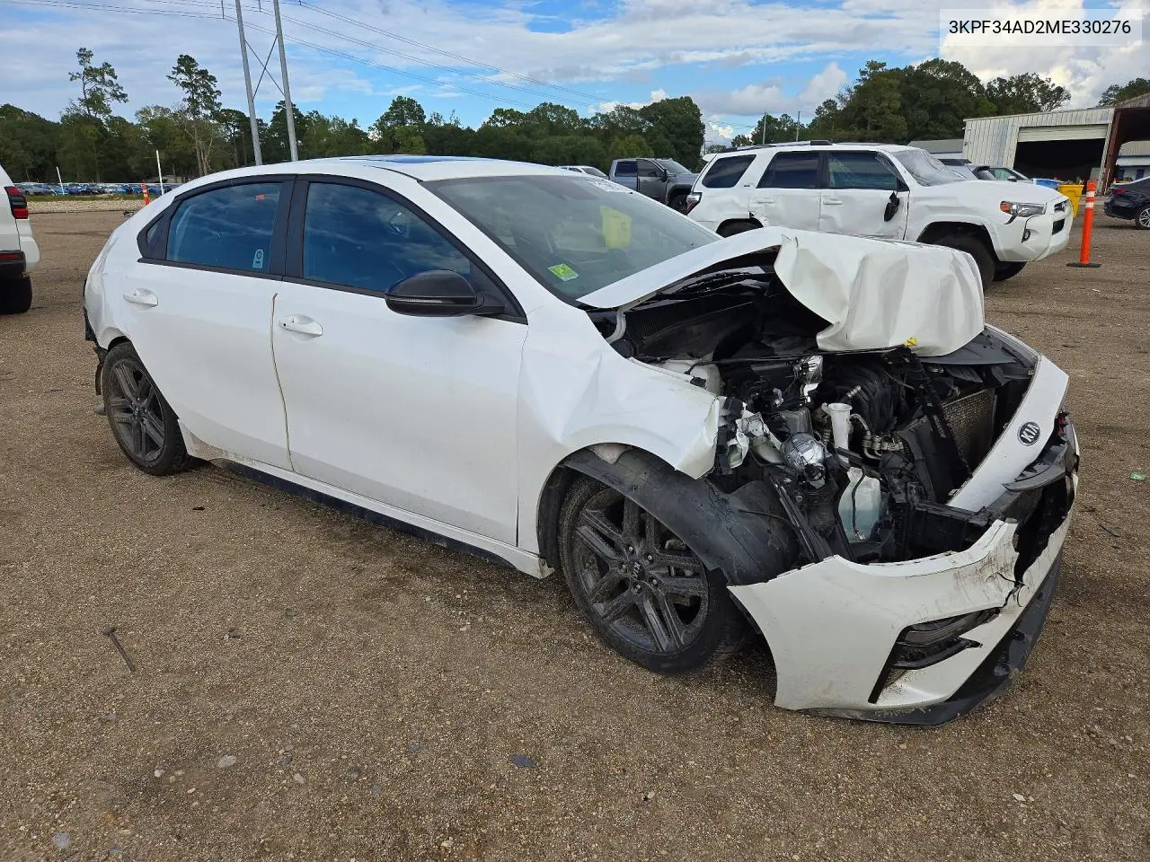 2021 KIA FORTE VIN 3KPF34AD2ME330276 — фото 4