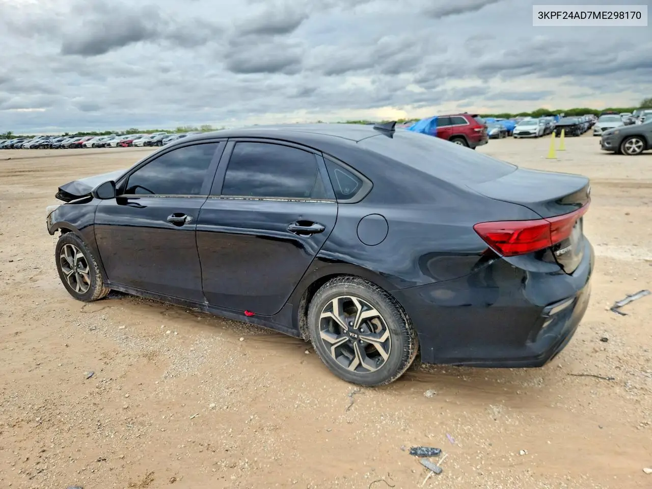 2021 KIA FORTE VIN 3KPF24AD7ME298170 — фото 2