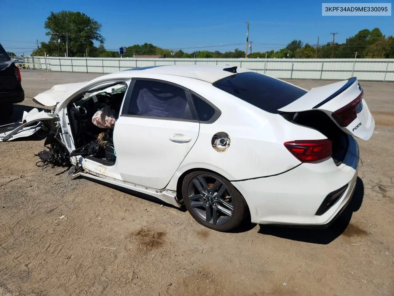 2021 KIA FORTE VIN 3KPF34AD9ME330095 — фото 2
