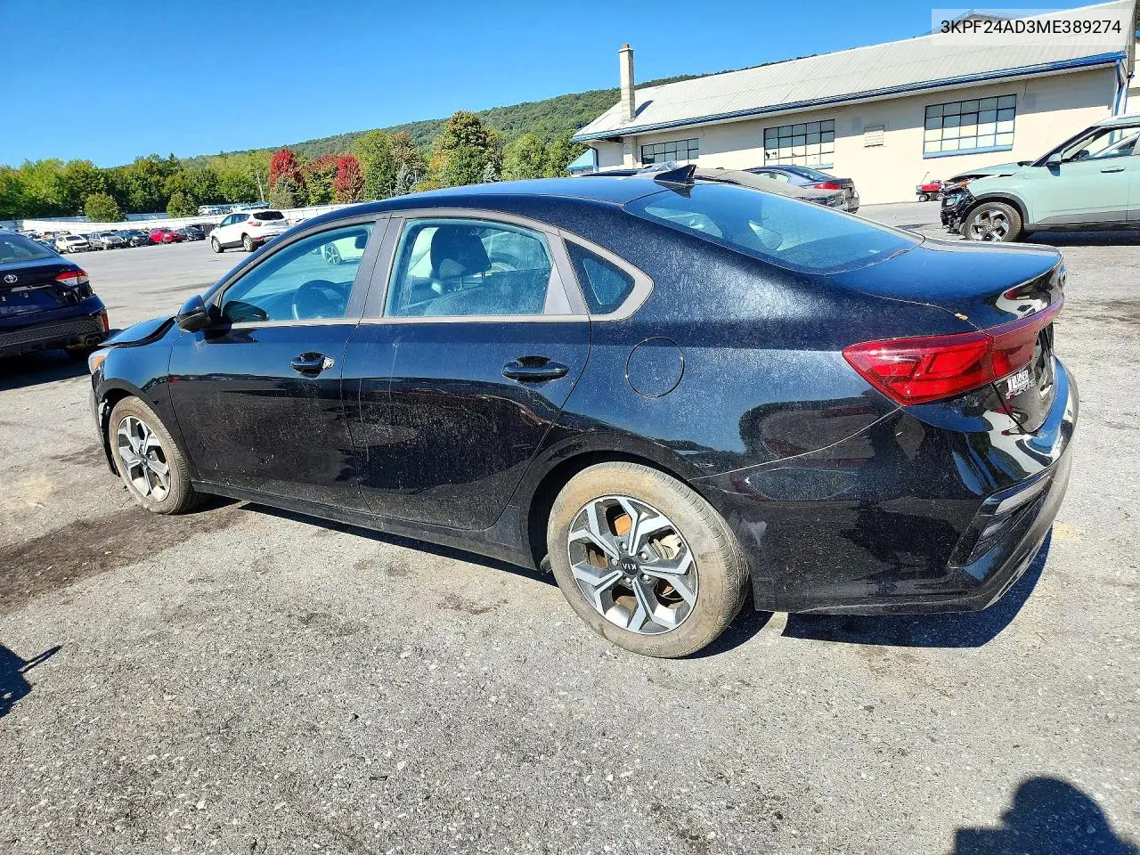 2021 KIA FORTE VIN 3KPF24AD3ME389274 — фото 2