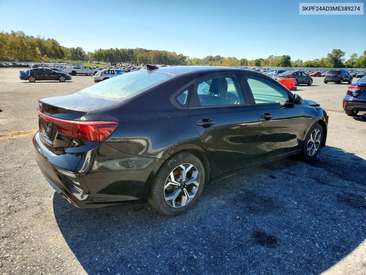 2021 KIA FORTE VIN 3KPF24AD3ME389274 — фото 3