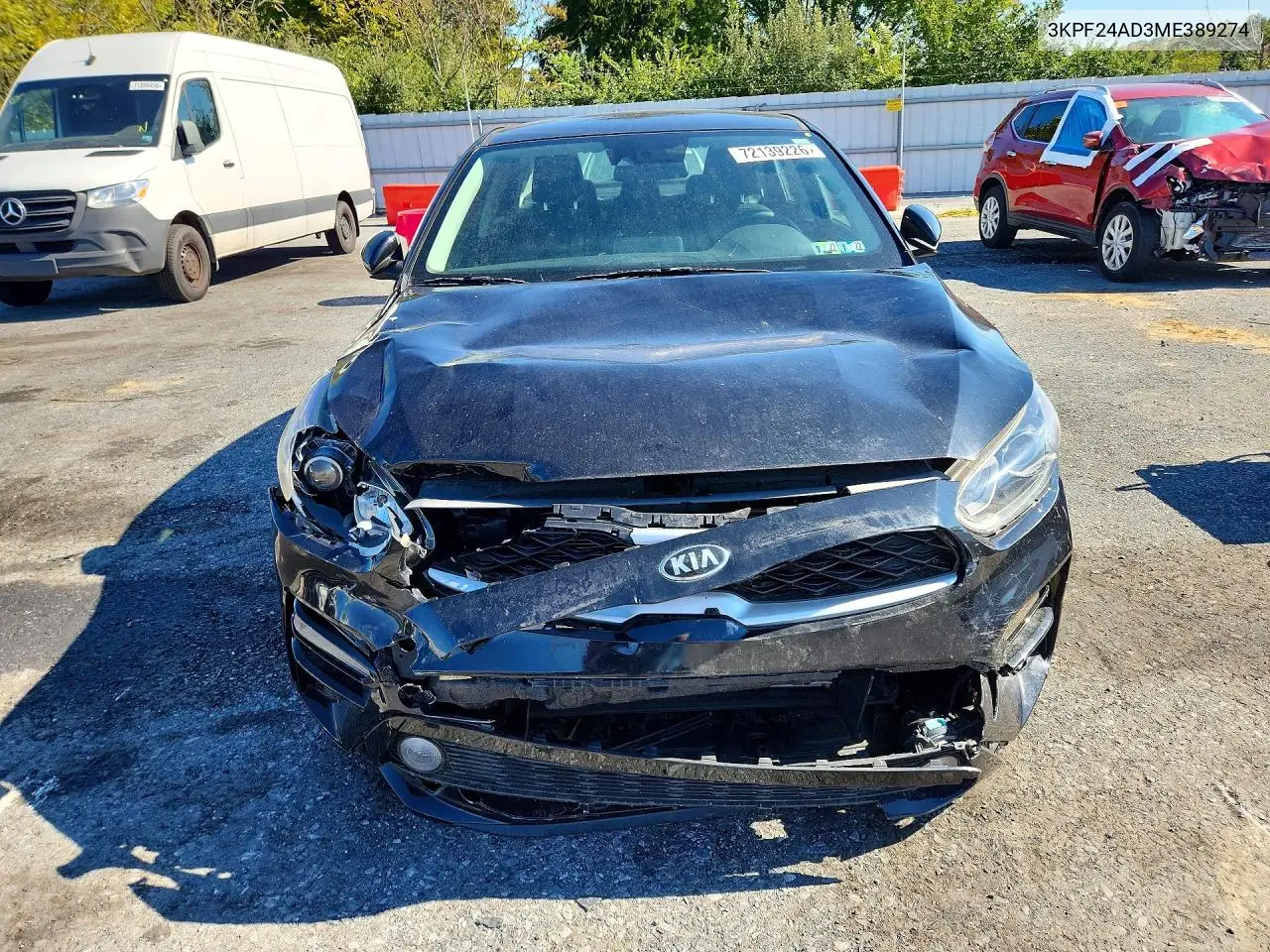 2021 KIA FORTE VIN 3KPF24AD3ME389274 — фото 5