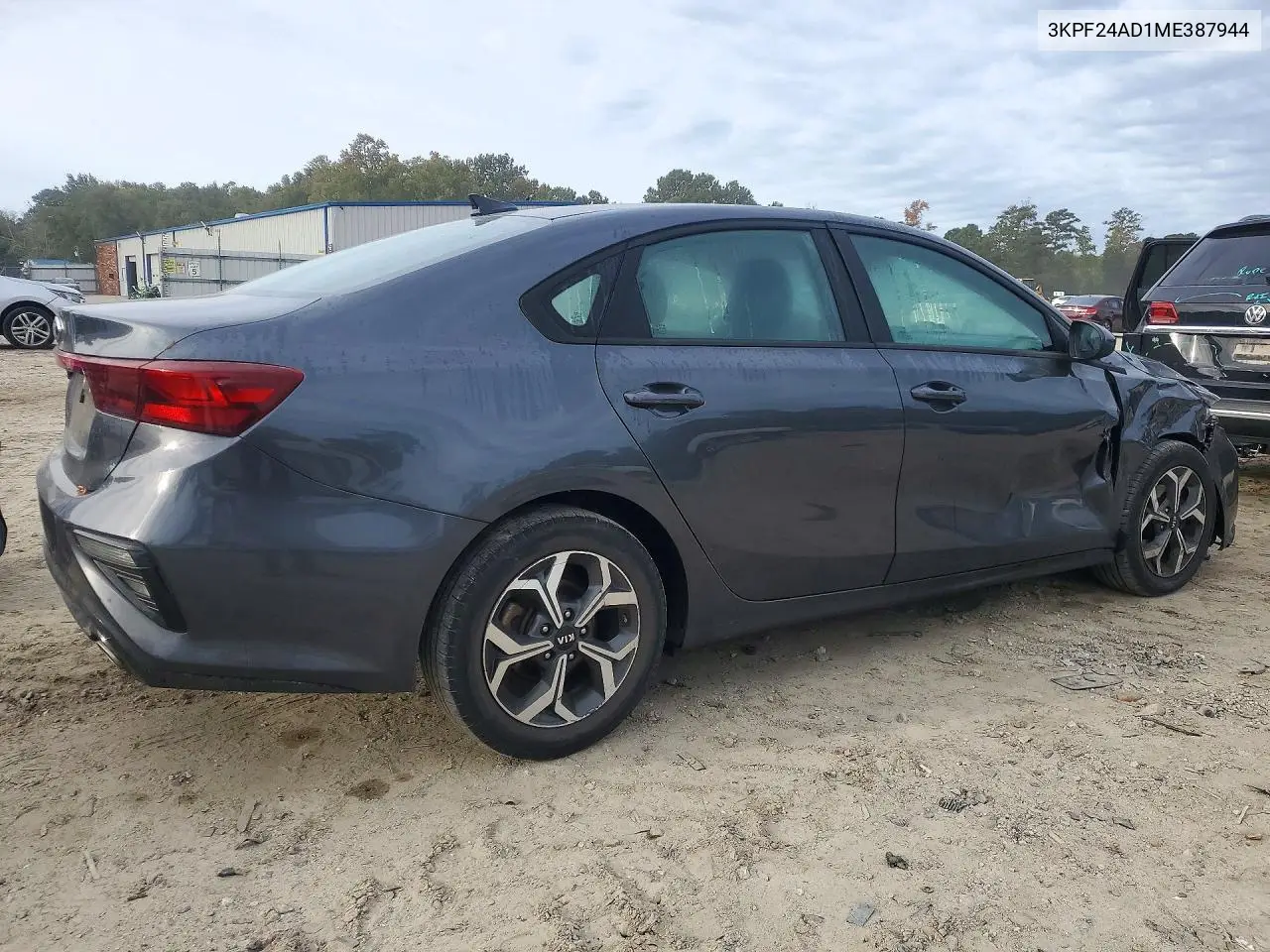 2021 KIA FORTE VIN 3KPF24AD1ME387944 — фото 3