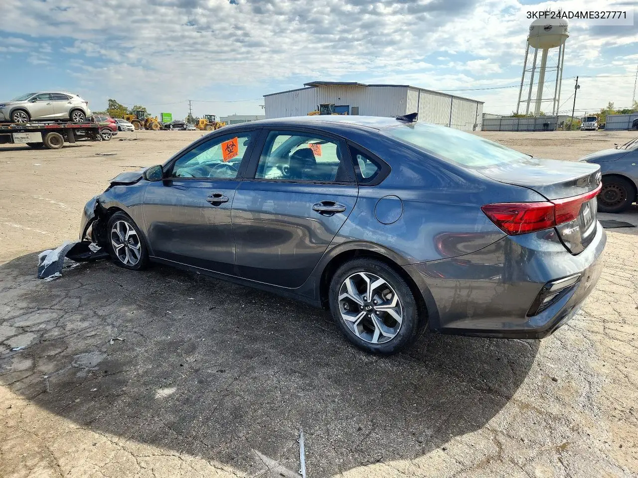 2021 KIA FORTE VIN 3KPF24AD4ME327771 — фото 2