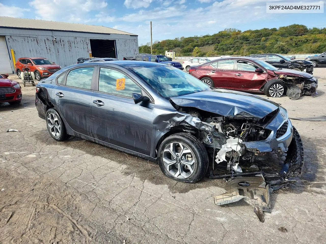 2021 KIA FORTE VIN 3KPF24AD4ME327771 — фото 4
