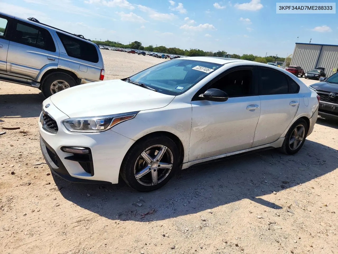 KIA FORTE 2021, VIN 3KPF34AD7ME288333