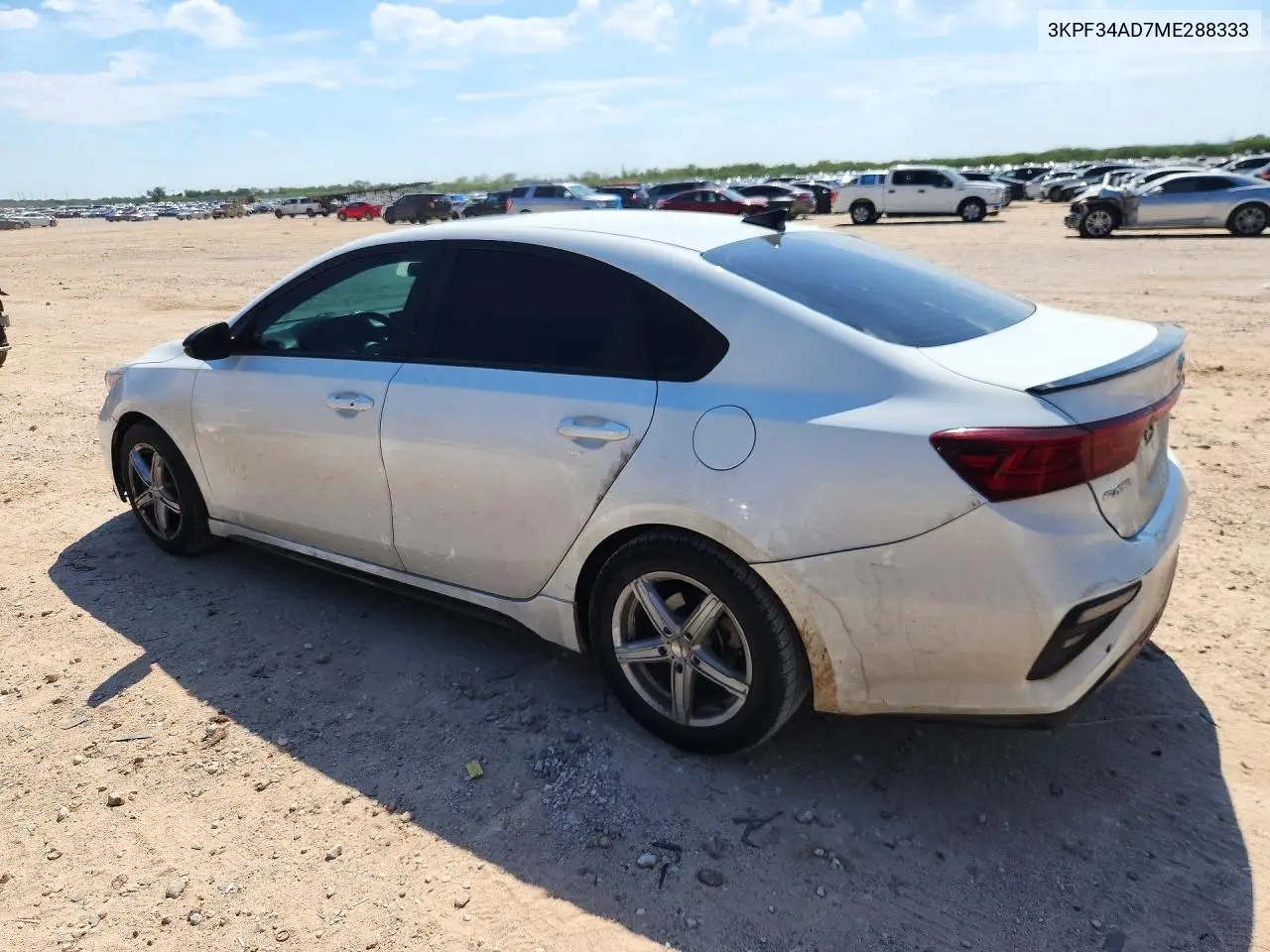 2021 KIA FORTE VIN 3KPF34AD7ME288333 — фото 2
