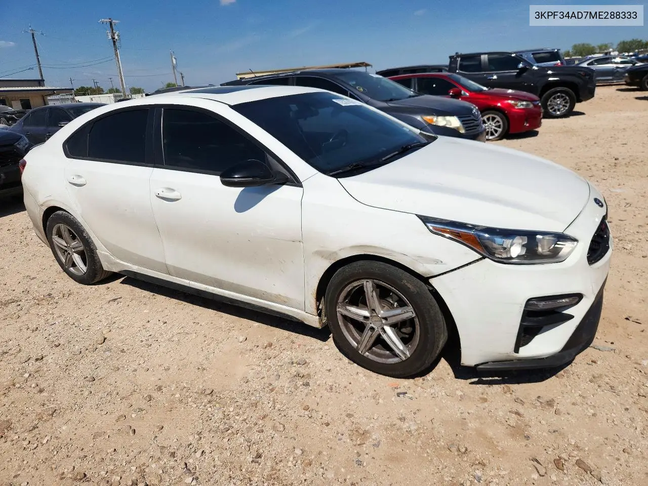 2021 KIA FORTE VIN 3KPF34AD7ME288333 — фото 4