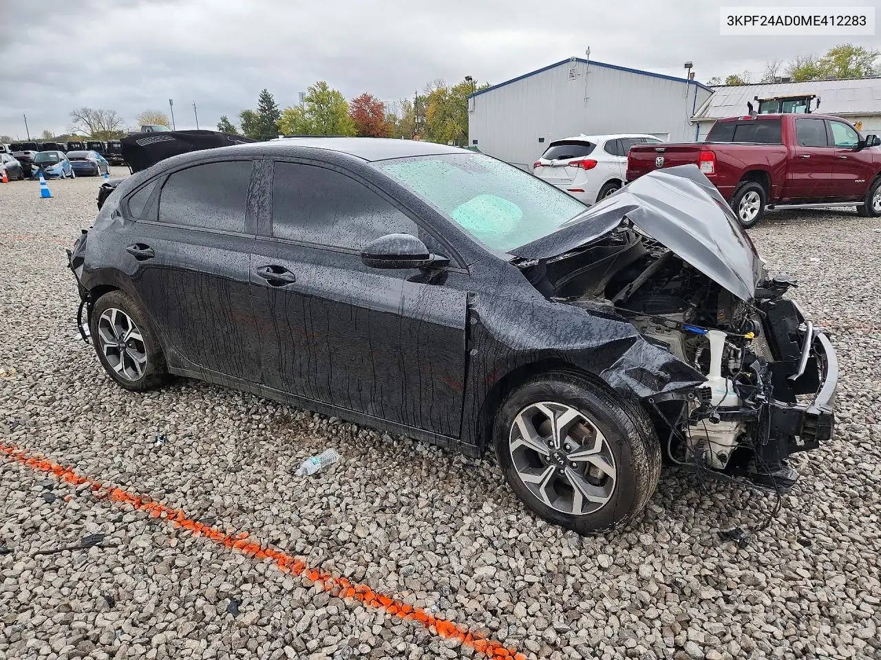 2021 KIA FORTE VIN 3KPF24AD0ME412283 — фото 4