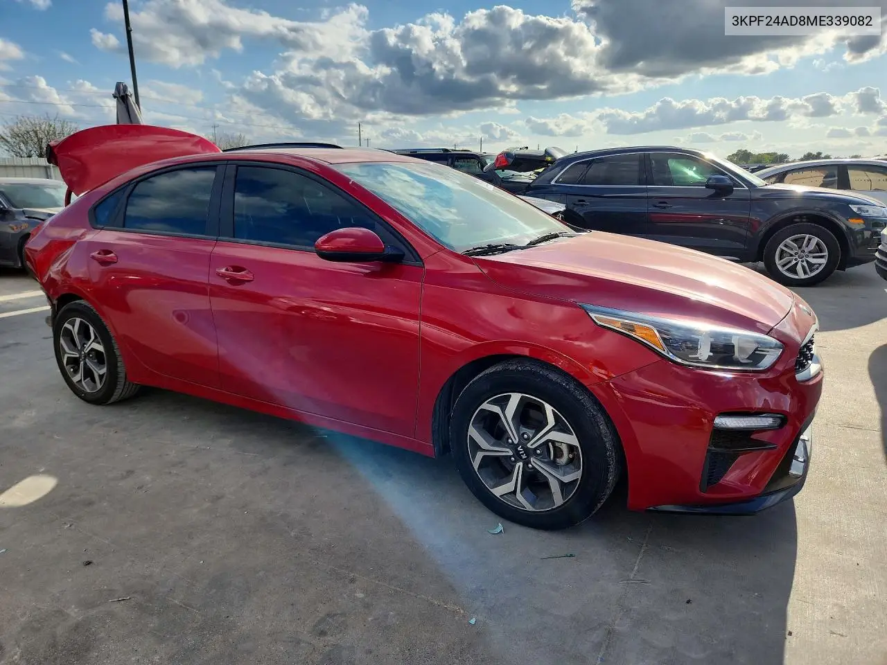 2021 KIA FORTE VIN 3KPF24AD8ME339082 — фото 3