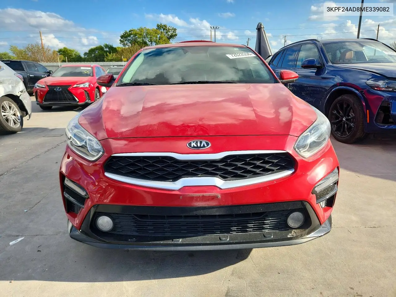 2021 KIA FORTE VIN 3KPF24AD8ME339082 — фото 4