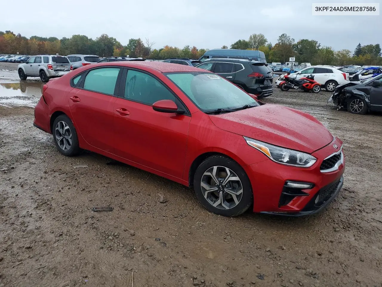 2021 KIA FORTE VIN 3KPF24AD5ME287586 — фото 4