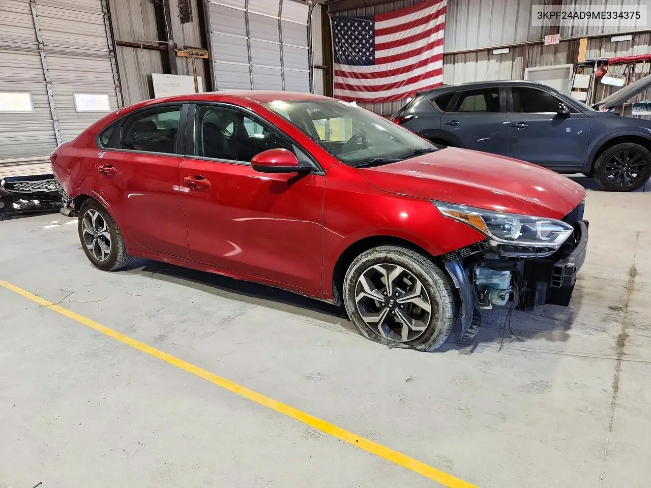 2021 KIA FORTE VIN 3KPF24AD9ME334375 — фото 4