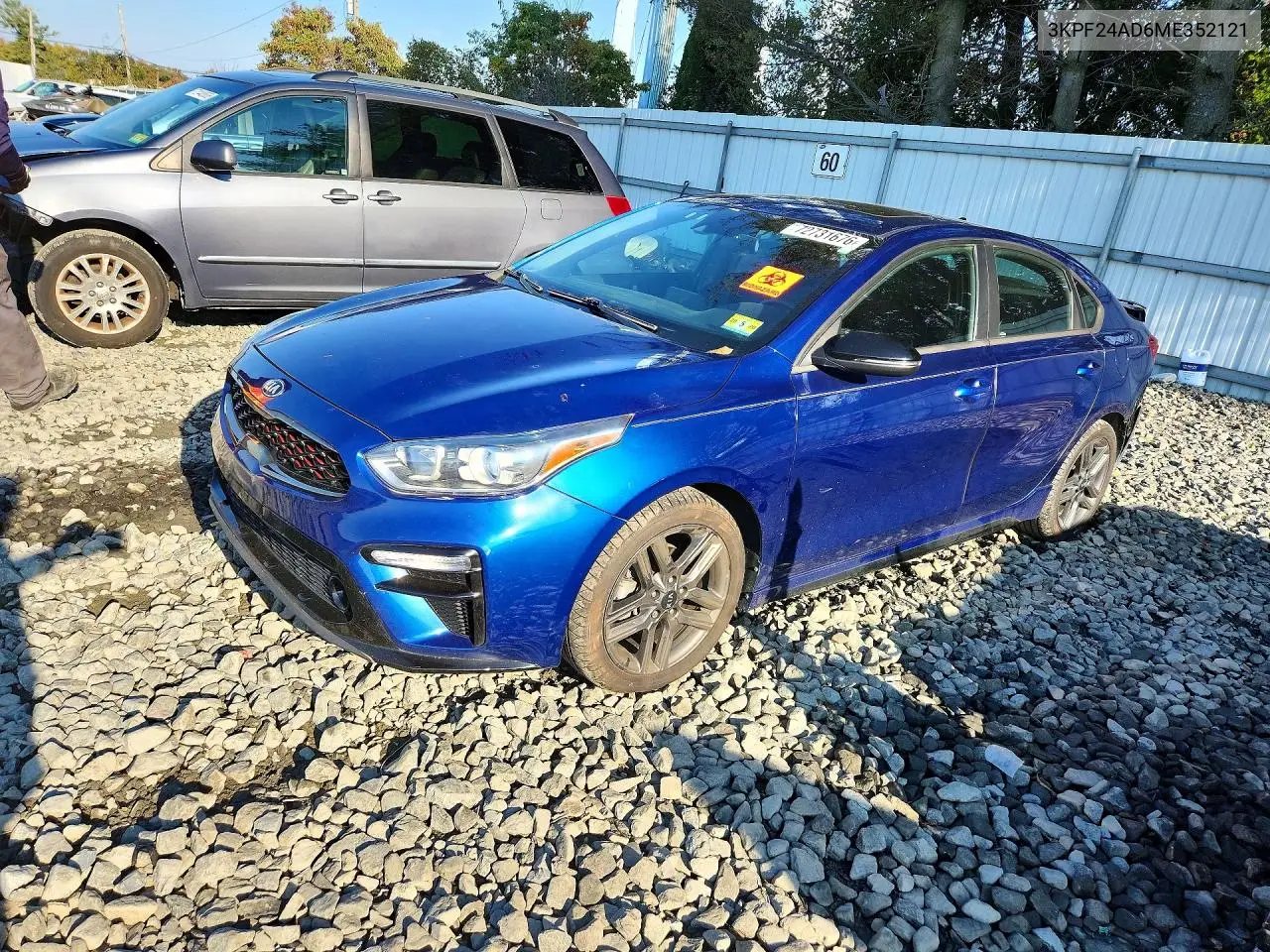 KIA FORTE 2021, VIN 3KPF24AD6ME352121