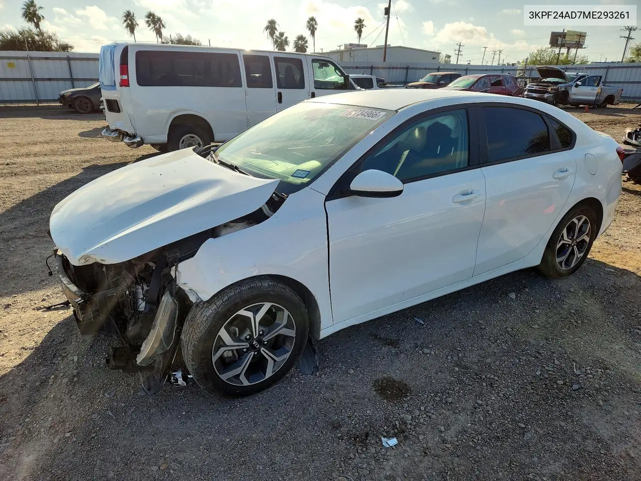 KIA FORTE 2021, VIN 3KPF24AD7ME293261