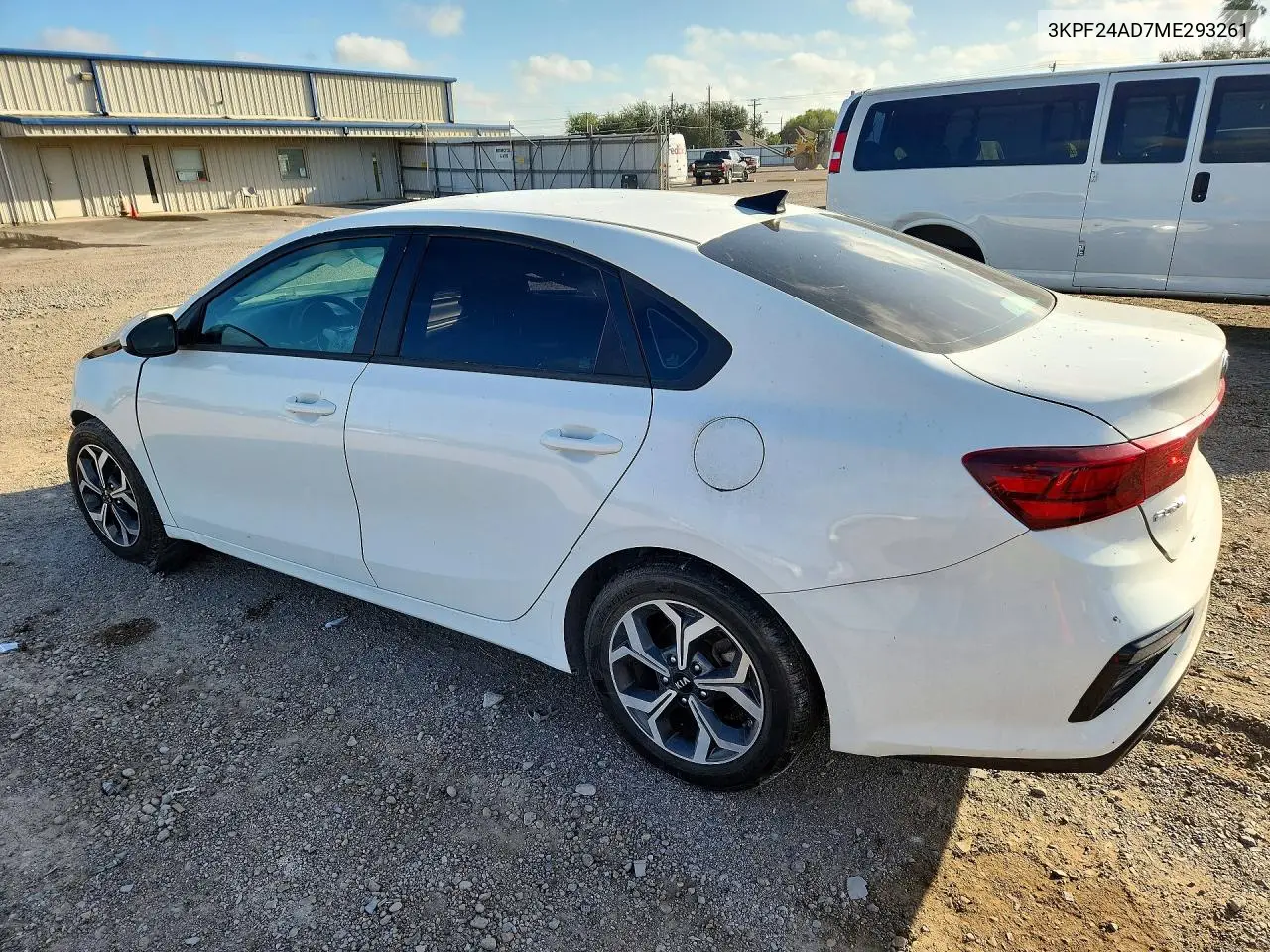 2021 KIA FORTE VIN 3KPF24AD7ME293261 — фото 2