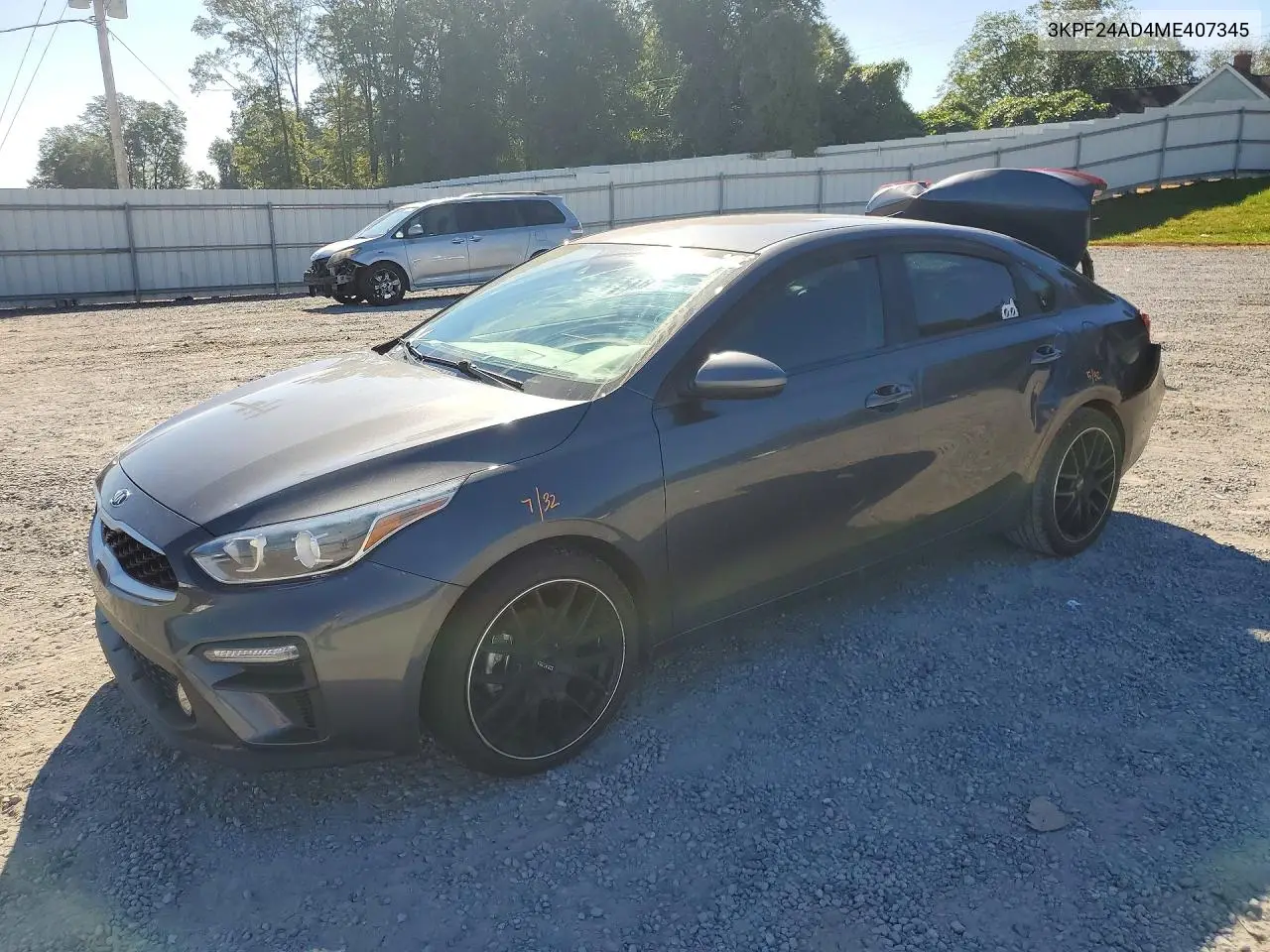KIA FORTE 2021, VIN 3KPF24AD4ME407345