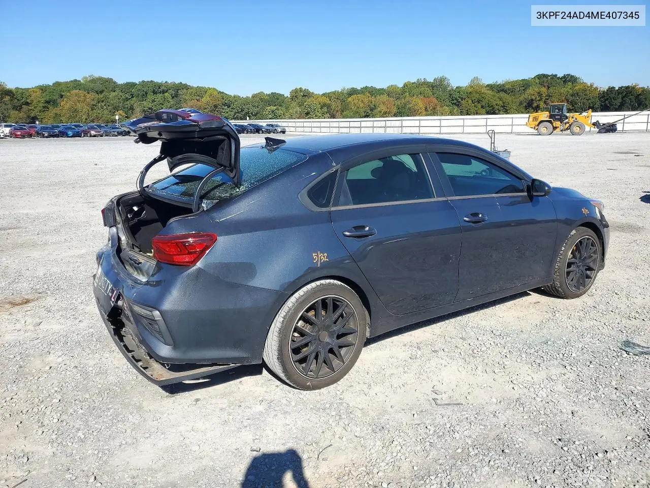 2021 KIA FORTE VIN 3KPF24AD4ME407345 — фото 3