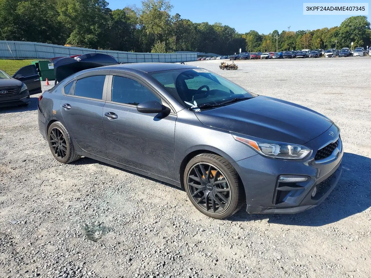2021 KIA FORTE VIN 3KPF24AD4ME407345 — фото 4