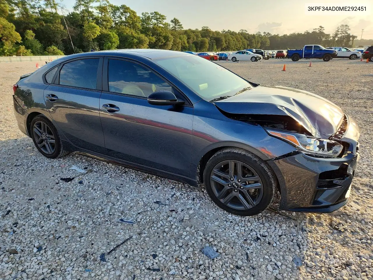 2021 KIA FORTE VIN 3KPF34AD0ME292451 — фото 4