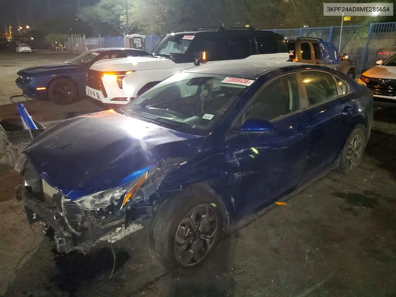 KIA FORTE 2021, VIN 3KPF24AD8ME285654