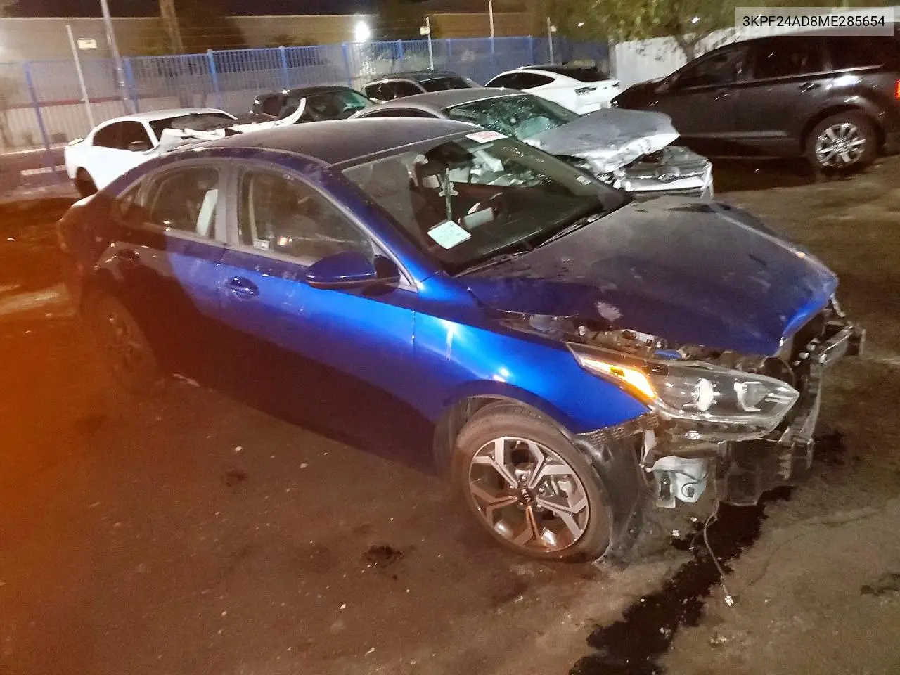 2021 KIA FORTE VIN 3KPF24AD8ME285654 — фото 4