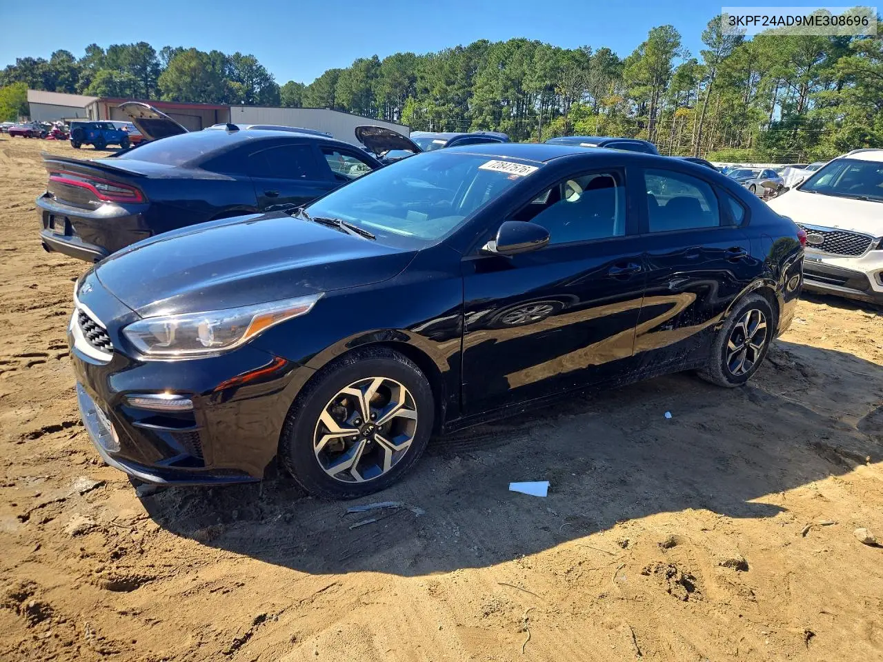KIA FORTE 2021, VIN 3KPF24AD9ME308696