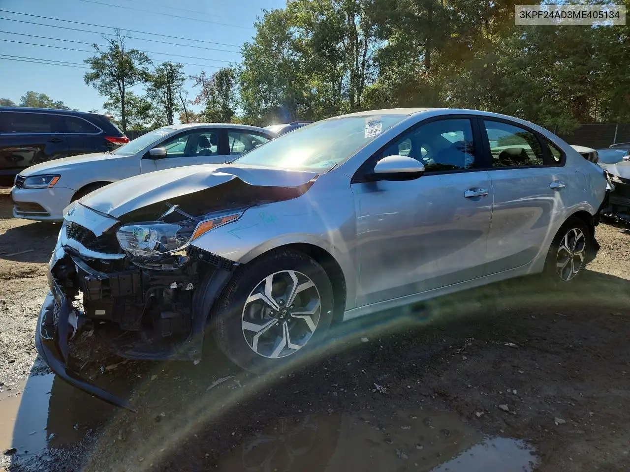 KIA FORTE 2021, VIN 3KPF24AD3ME405134