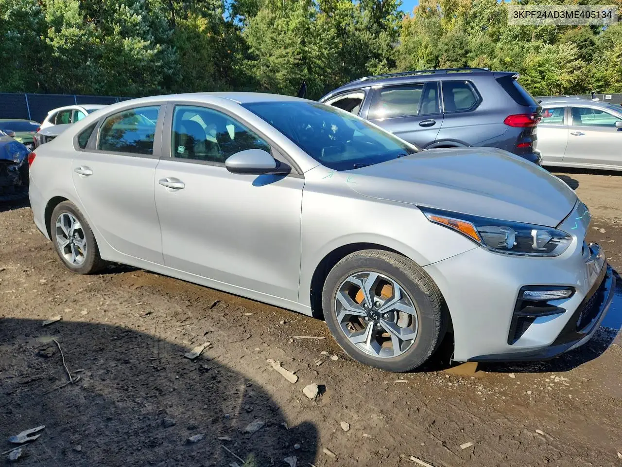 2021 KIA FORTE VIN 3KPF24AD3ME405134 — фото 4