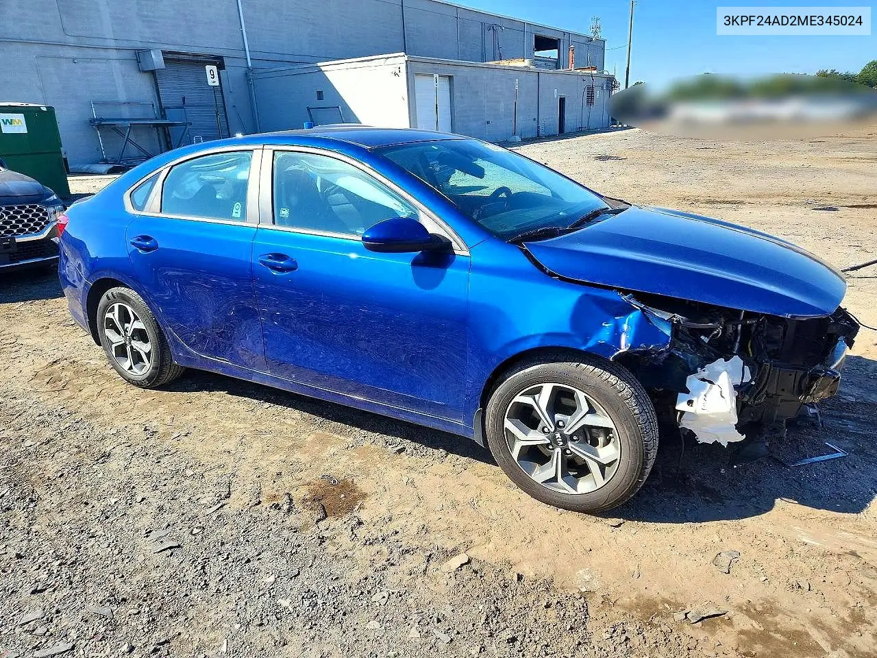2021 KIA FORTE VIN 3KPF24AD2ME345024 — фото 4