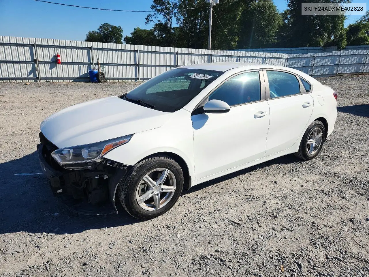 KIA FORTE 2021, VIN 3KPF24ADXME402828