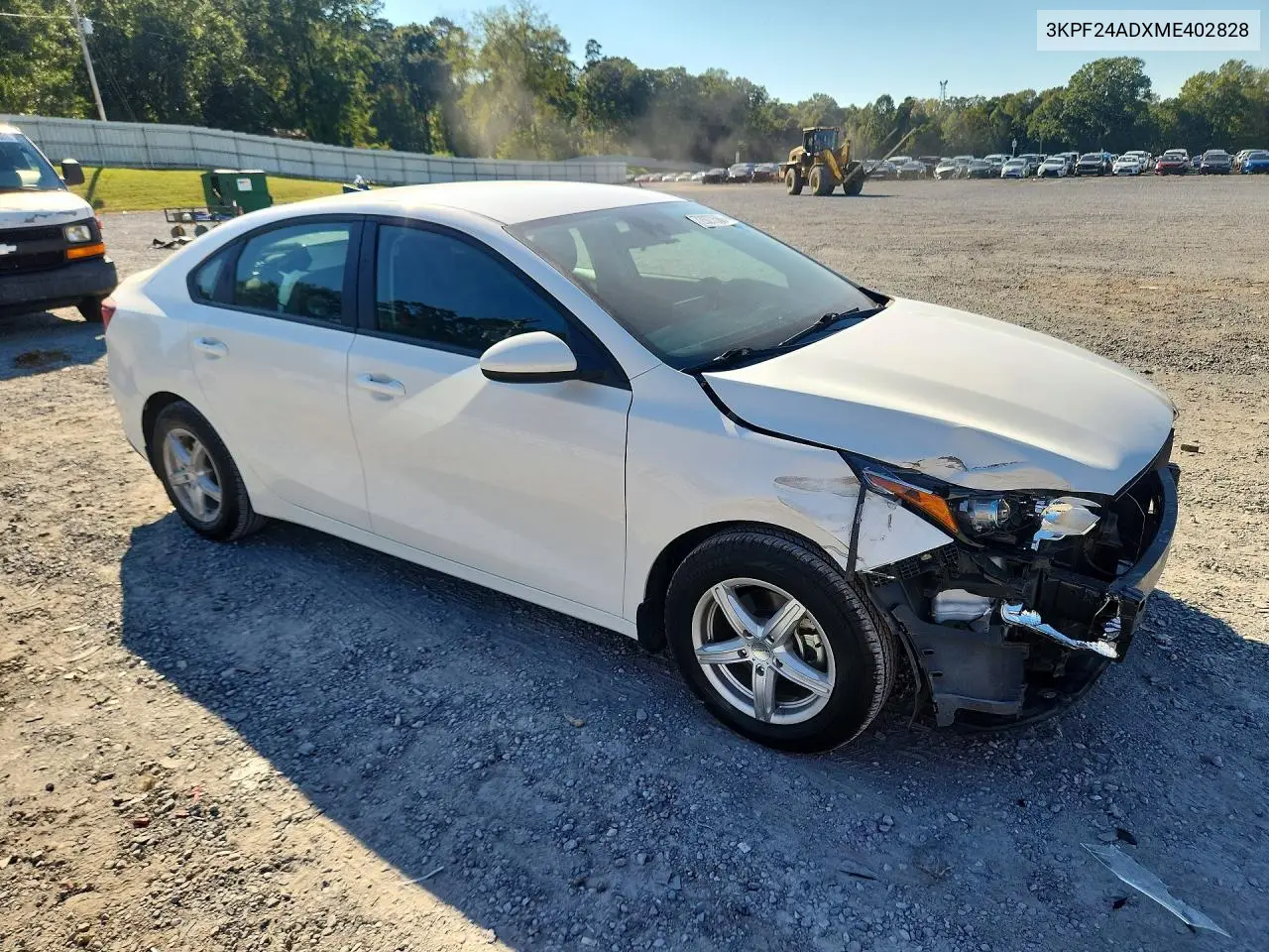 2021 KIA FORTE VIN 3KPF24ADXME402828 — фото 4