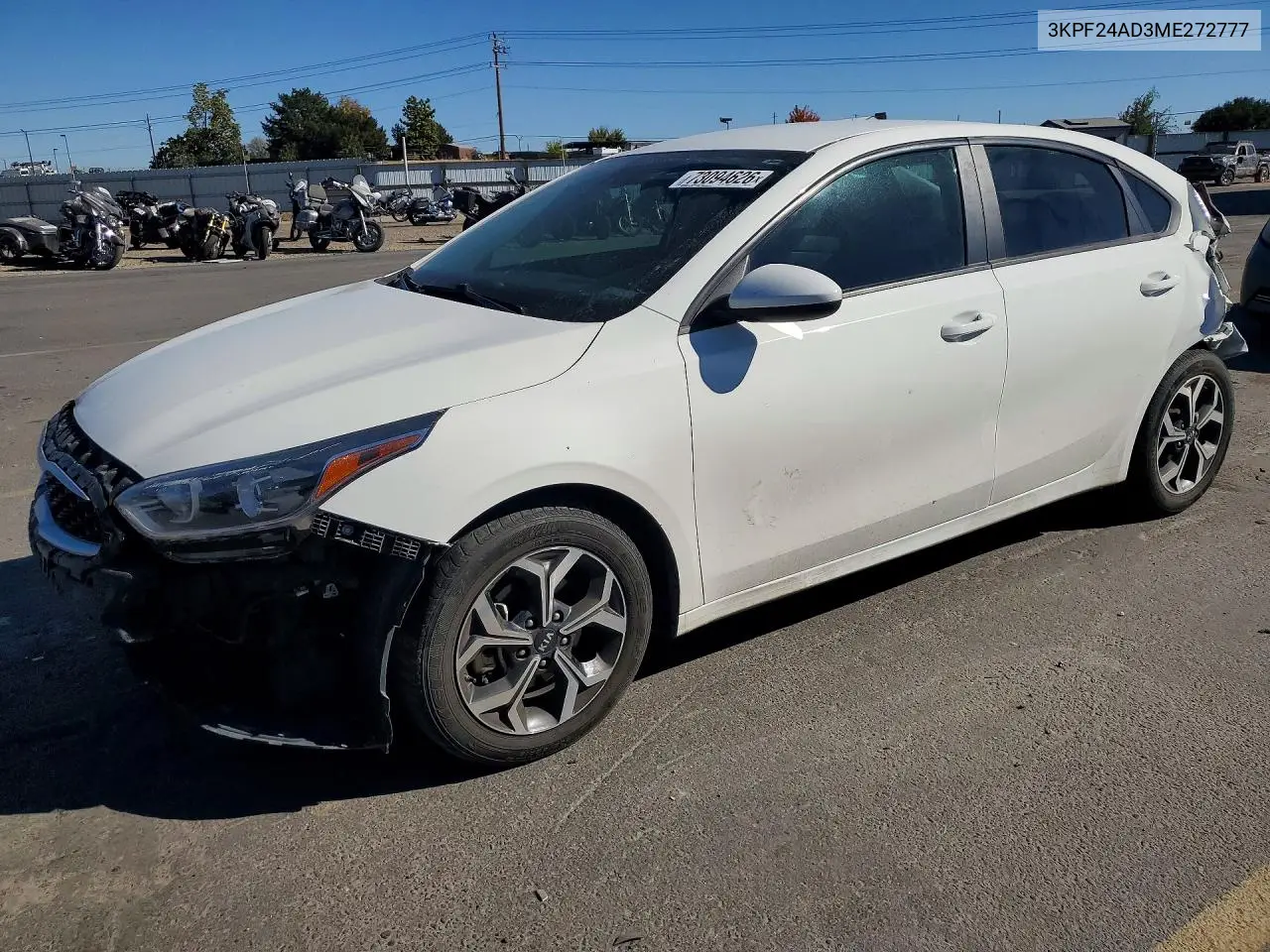 KIA FORTE 2021, VIN 3KPF24AD3ME272777