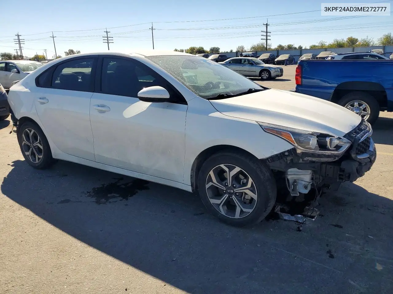 2021 KIA FORTE VIN 3KPF24AD3ME272777 — фото 4