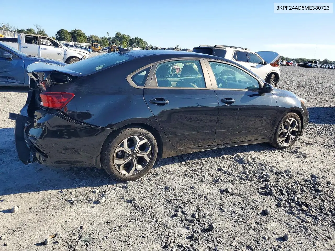2021 KIA FORTE VIN 3KPF24AD5ME380723 — фото 3