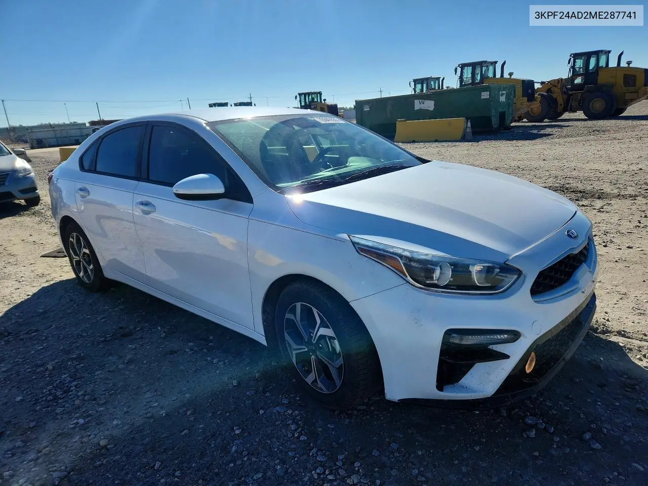 2021 KIA FORTE VIN 3KPF24AD2ME287741 — фото 4