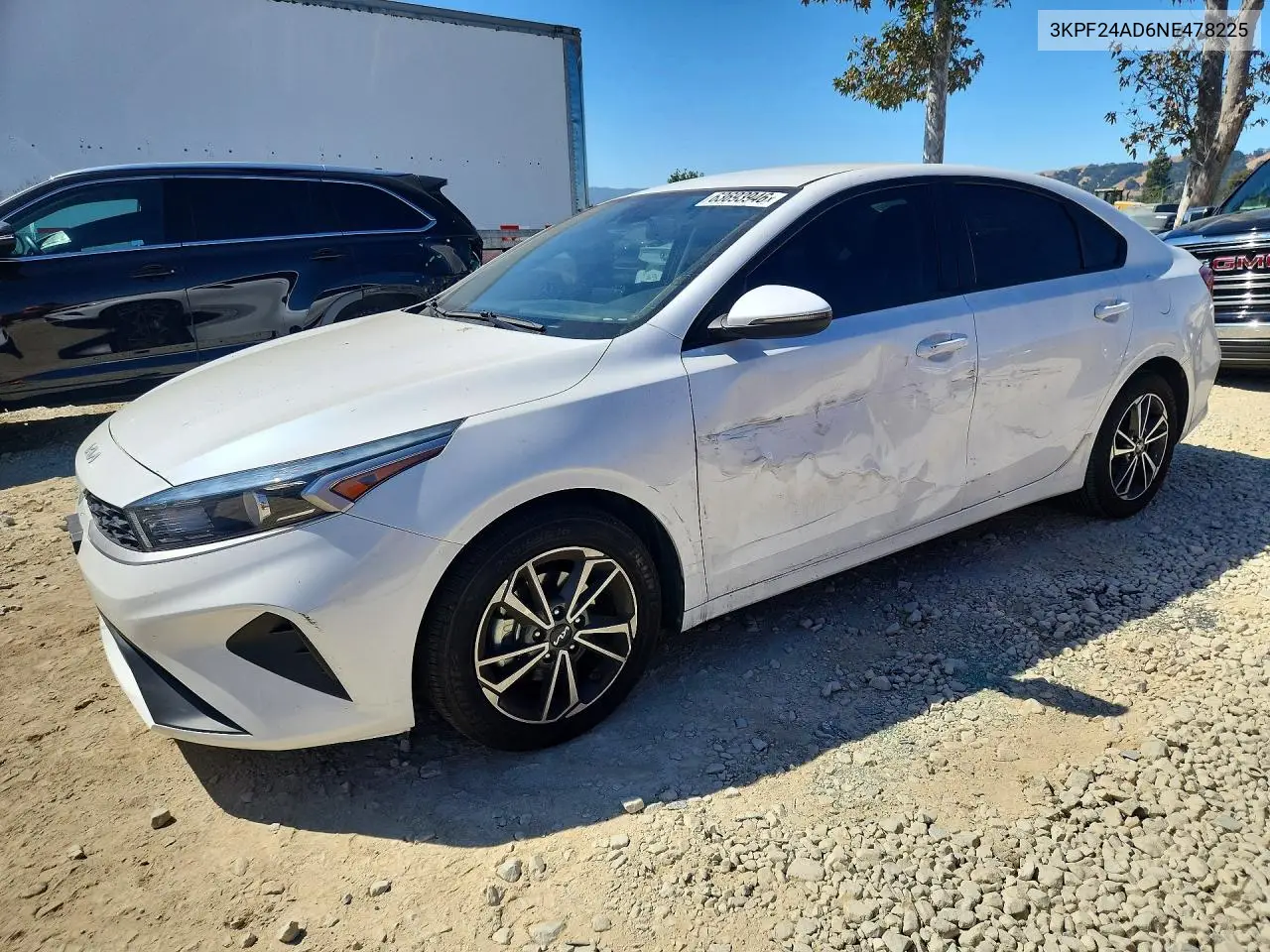 KIA FORTE 2022, VIN 3KPF24AD6NE478225
